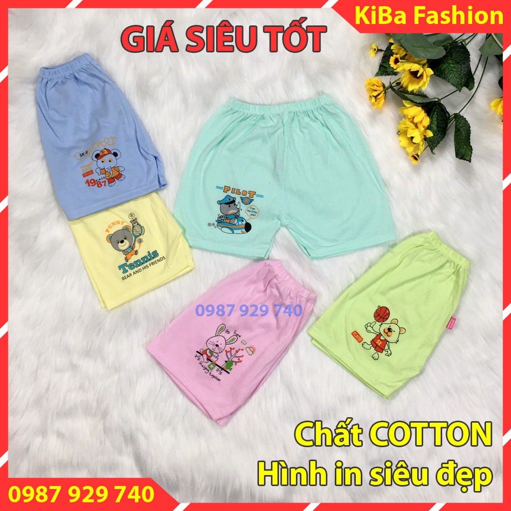 COMBO 20 QUẦN ĐÙI 100% COTTON cho bé trai bé gái từ 3-12kg QĐCKF KIBA Fashion