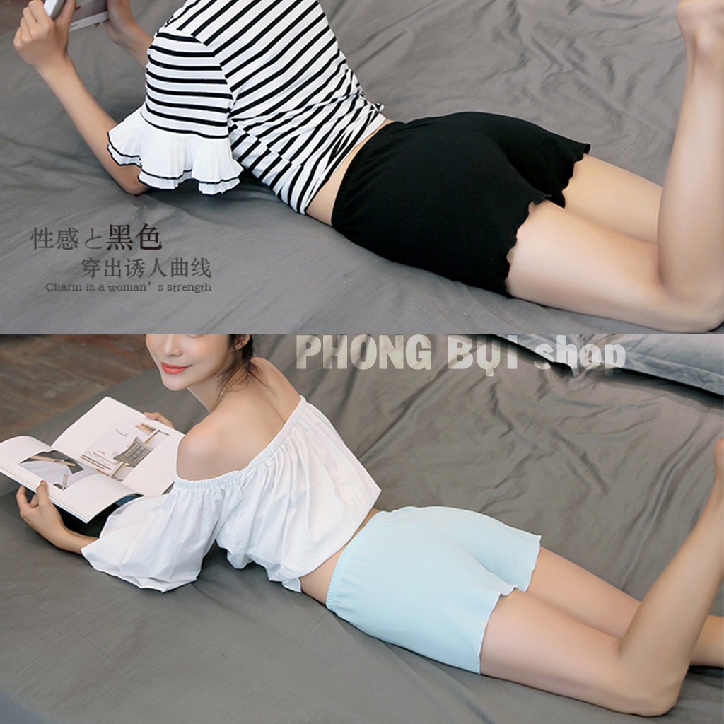 Quần Đùi Nữ Chất Lụa Xốp Mát Mẻ Thông Thoáng Thời Trang Mặc Mùa Hè Freesize Từ 40kg-60kg | BigBuy360 - bigbuy360.vn