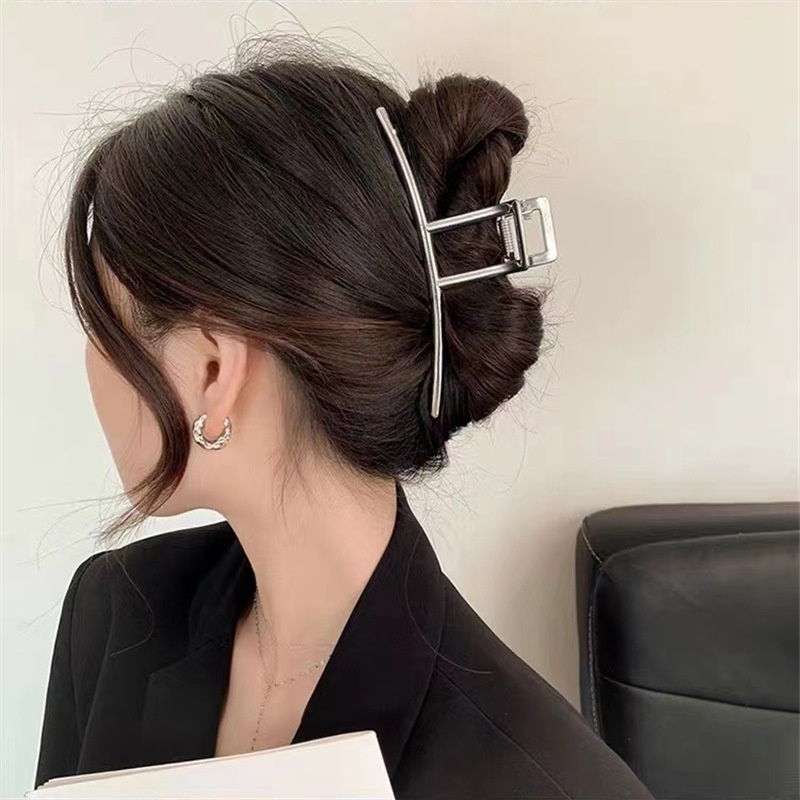 Kẹp Tóc Càng Cua Cỡ Lớn 13cm Bằng Kim Loại Thời Trang Cho Nữ