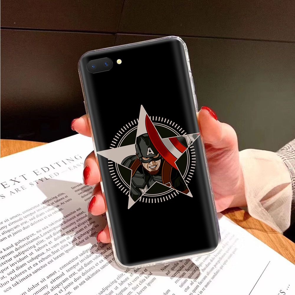 Ốp Điện Thoại Trong Suốt Hình Captain America Cho Xiaomi Redmi 9S 7A 9A 8A 9T 9 9C Power Pro NFC Prime Max Ta121