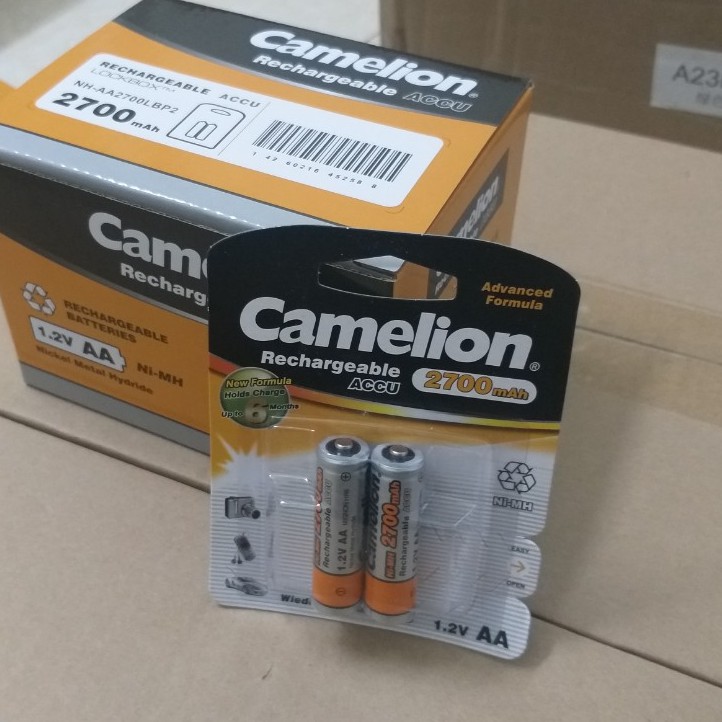 Pin sạc AA, AAA Camelion 1100,2300, 2500, 2700, D900 mAh 1.2V (1 vỉ 2 viên)