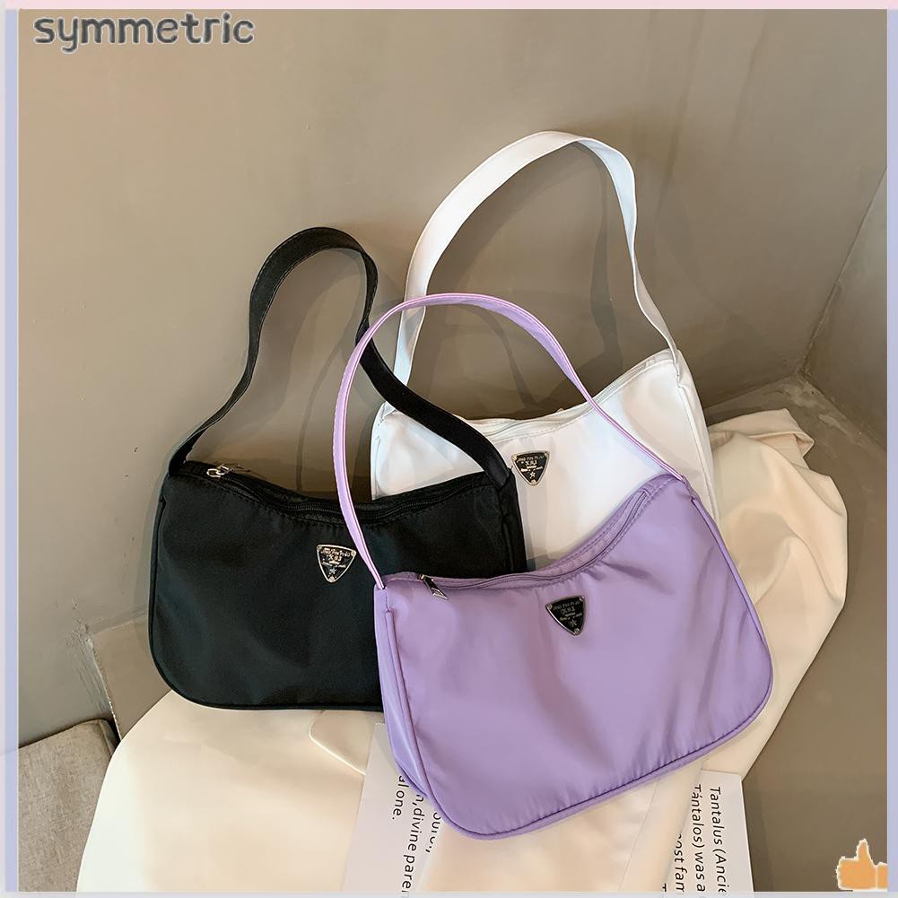 Túi xách kẹp nách bằng nylon thời trang đơn giản hàng ngày/du lịch dành cho nữ | BigBuy360 - bigbuy360.vn