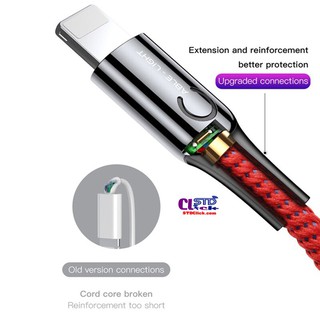 [CÁP IPHONE] CÁP SẠC LIGHTNING BASEUS C-SHAPED LIGHT TỰ NGẮT CHÍNH HÃNG