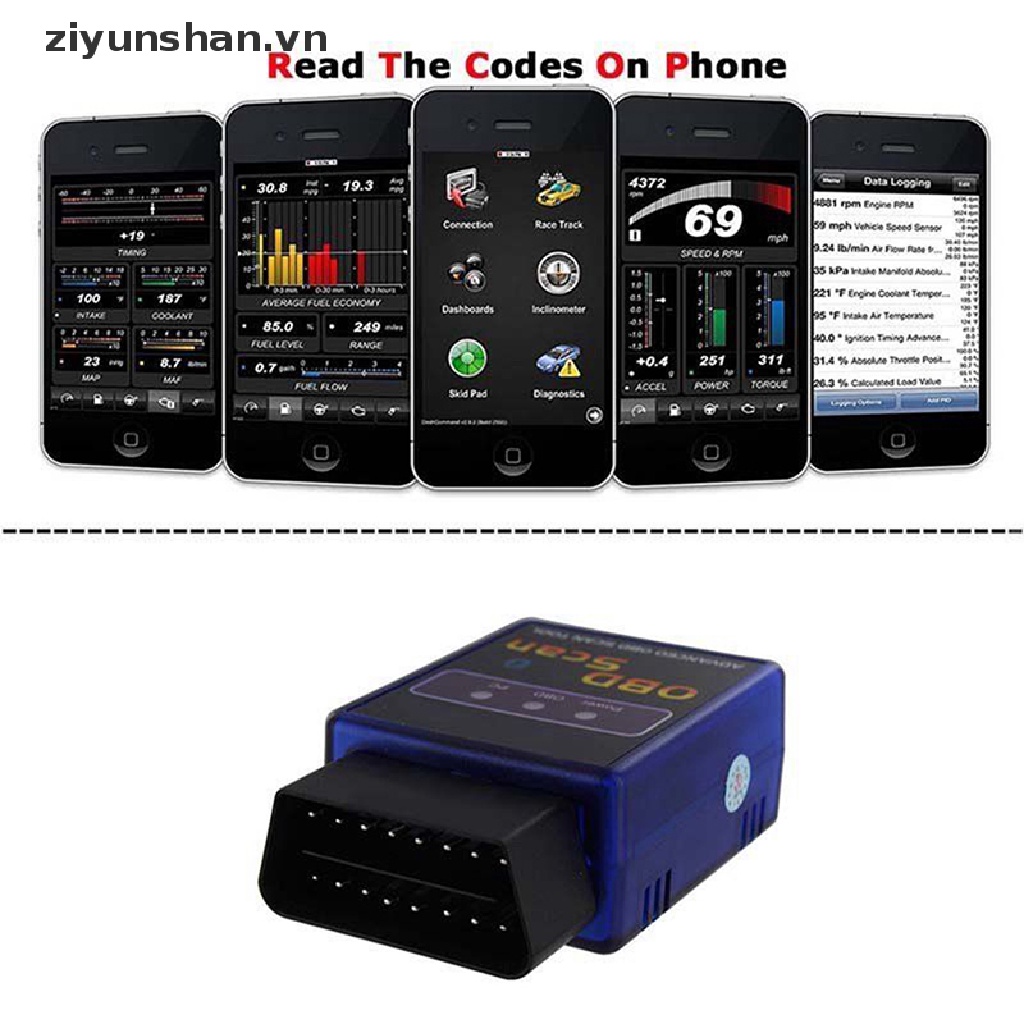 Thiết Bị Chẩn Đoán Lỗi ELM327 OBD2 OBDII Bluetooth Dành Cho Android