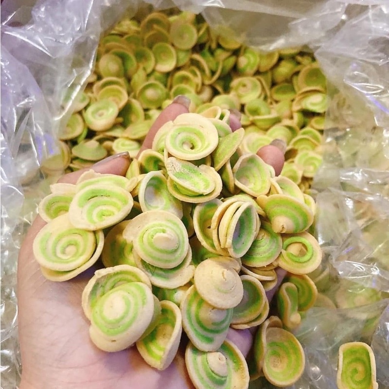 Bánh Tai heo nhí vị trà xanh giòn thơm ngon