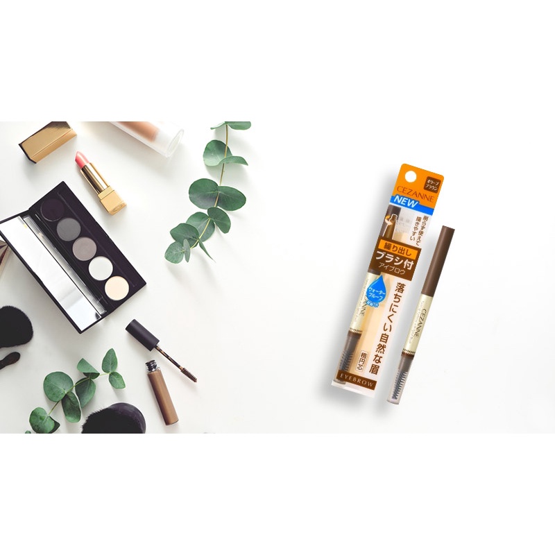 Cezanne Bút Kẻ Lông Mày Twist-Up Eyebrow With Spiral Brush 0,23g | BigBuy360 - bigbuy360.vn