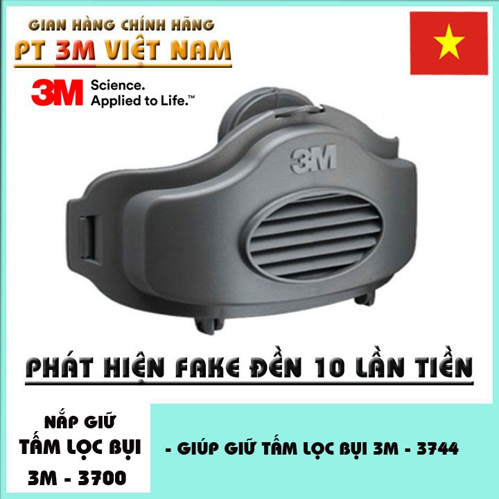 Nắp nhựa 3M 3700 dùng giữ tấm lọc 3744, kết hợp mặt nạ chống bụi 3M 3200