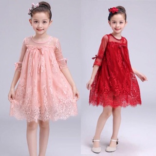 Váy ren chất đẹp cho bé gái ( coi kĩ ảnh thật phía cuối )