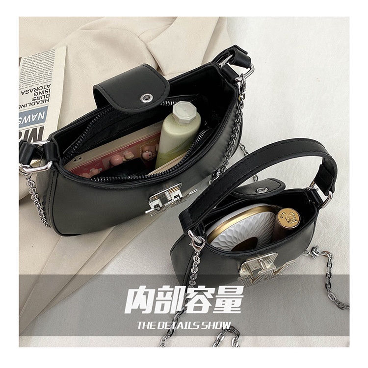 JASMIN NOIR Túi Đeo Chéo Da PU Hình Bán Nguyệt Xinh Xắn Cho Nữ