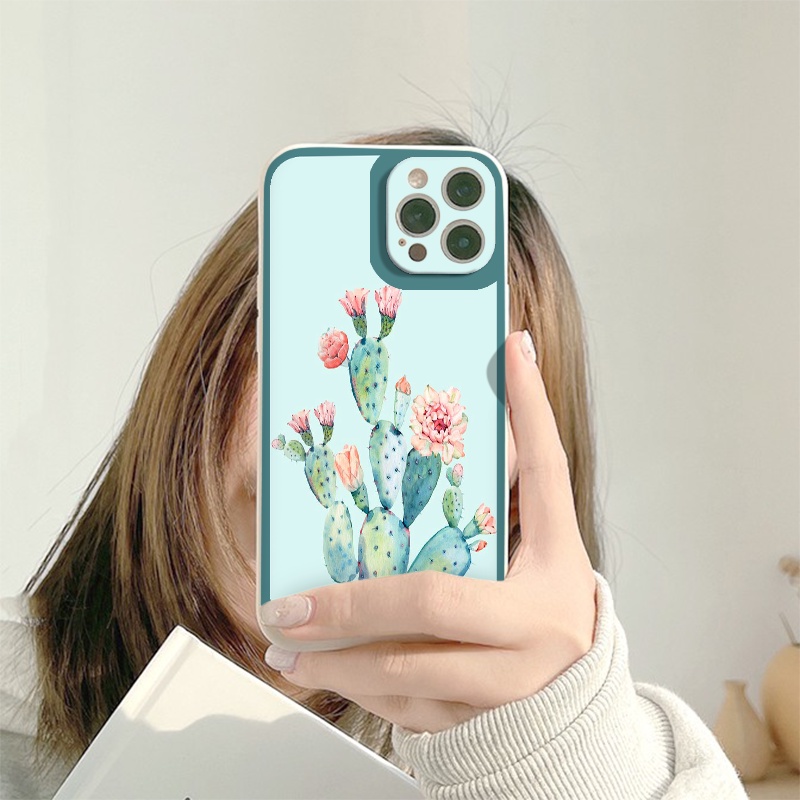 Ốp lưng iphone 13 pro max Xương Rồng ốp bảo vệ camera vuông cạnh đủ mã 6 đến 11 12 13 promax tr220