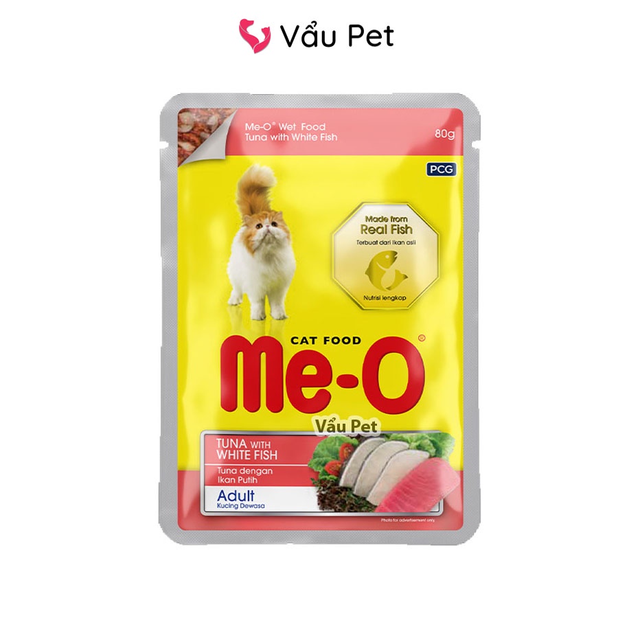 Pate mèo Me-o 80g - Pate cho mèo con, mèo lớn đầy đủ dinh dưỡng Vẩu Pet Shop