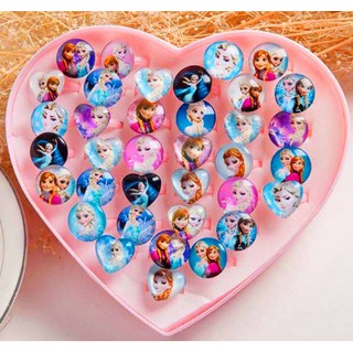 Nhẫn Công Chúa Elsa Anna. Nhẫn Đồ Chơi Bằng Nhựa Cho Bé Gái Nhiều Công Chúa Disney