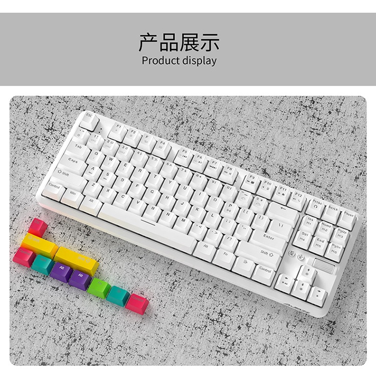 Bàn phím cơ Bluetooth không dây AJAZZ K870T led RGB  - Bảo hành 12 tháng