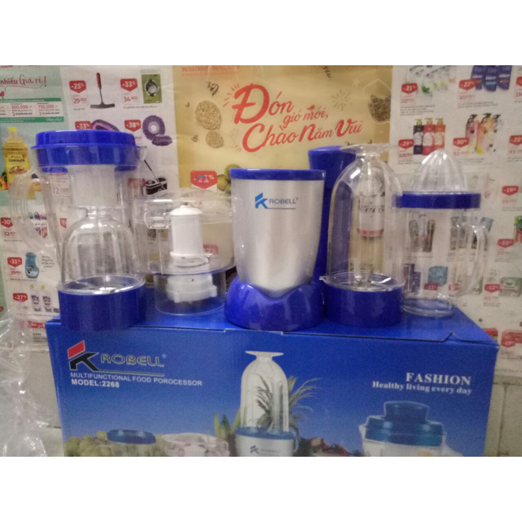 Máy xay sinh tố Krobell chính hãng cao cấp 5 trong 1 bảo hành 1 năm-phukienmayxayhn1