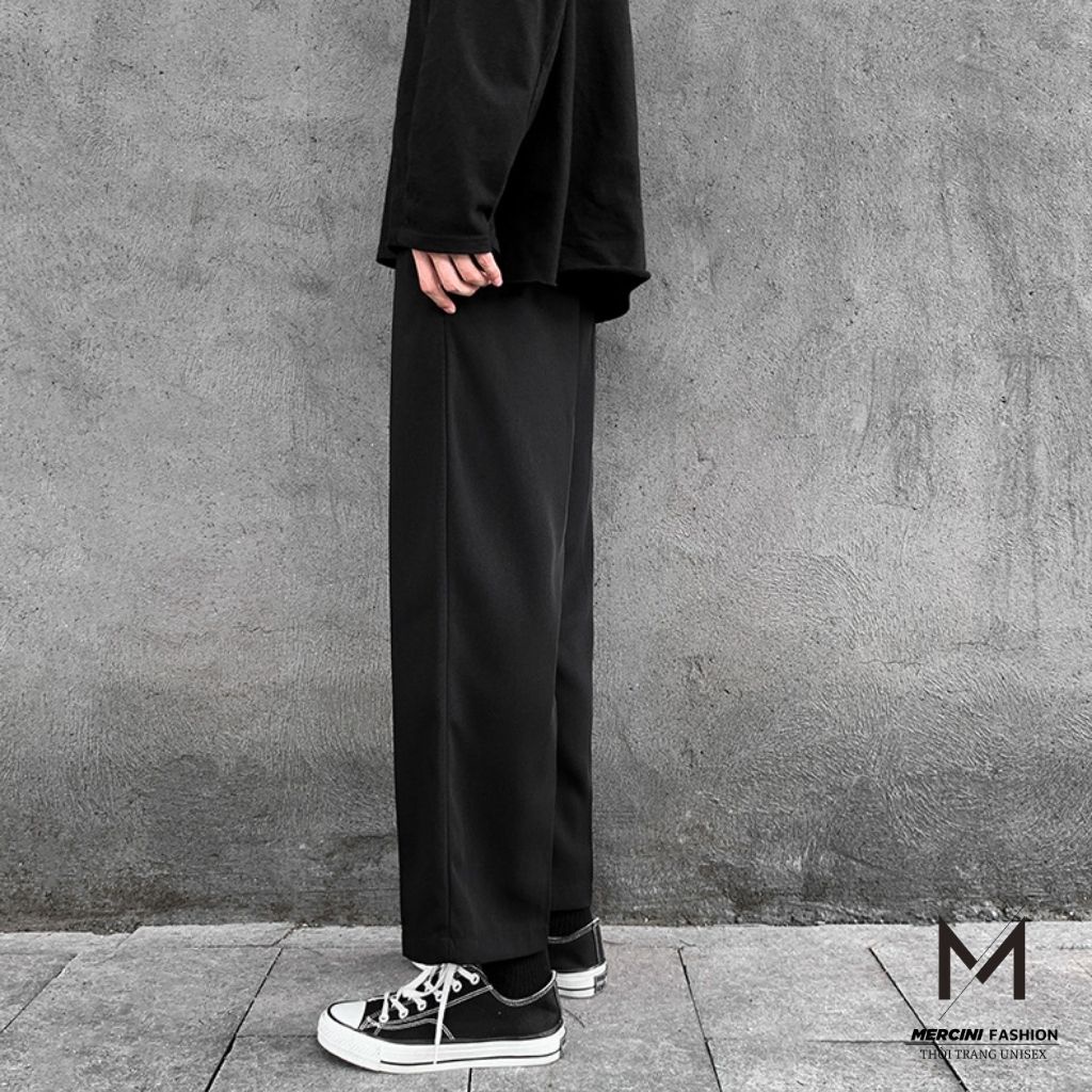 Quần Vải Nam MERCINI quần nam ống rộng dáng suông quần âu nam cao cấp thời trang Hàn Quốc QD13
