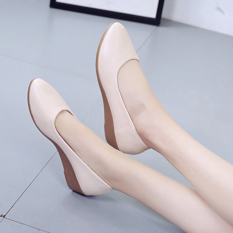 Giày búp bê IELGY đế mềm màu trơn thời trang cho nữ