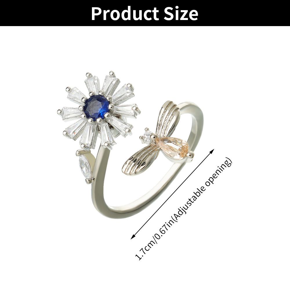 Nhẫn đeo tay có thể điều chỉnh giảm căng thẳng thời trang cho nữ