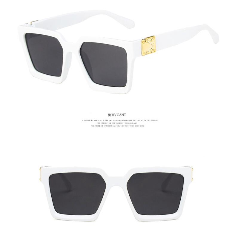 Kính Mát Gọng Vuông Bản Lớn Phong Cách retro Thời Trang Cho Nữ