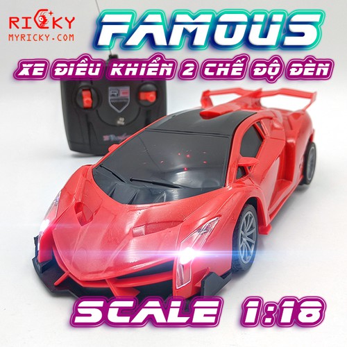 Xe điều khiển 2 chết độ đèn FAMOUS CAR - 929-3