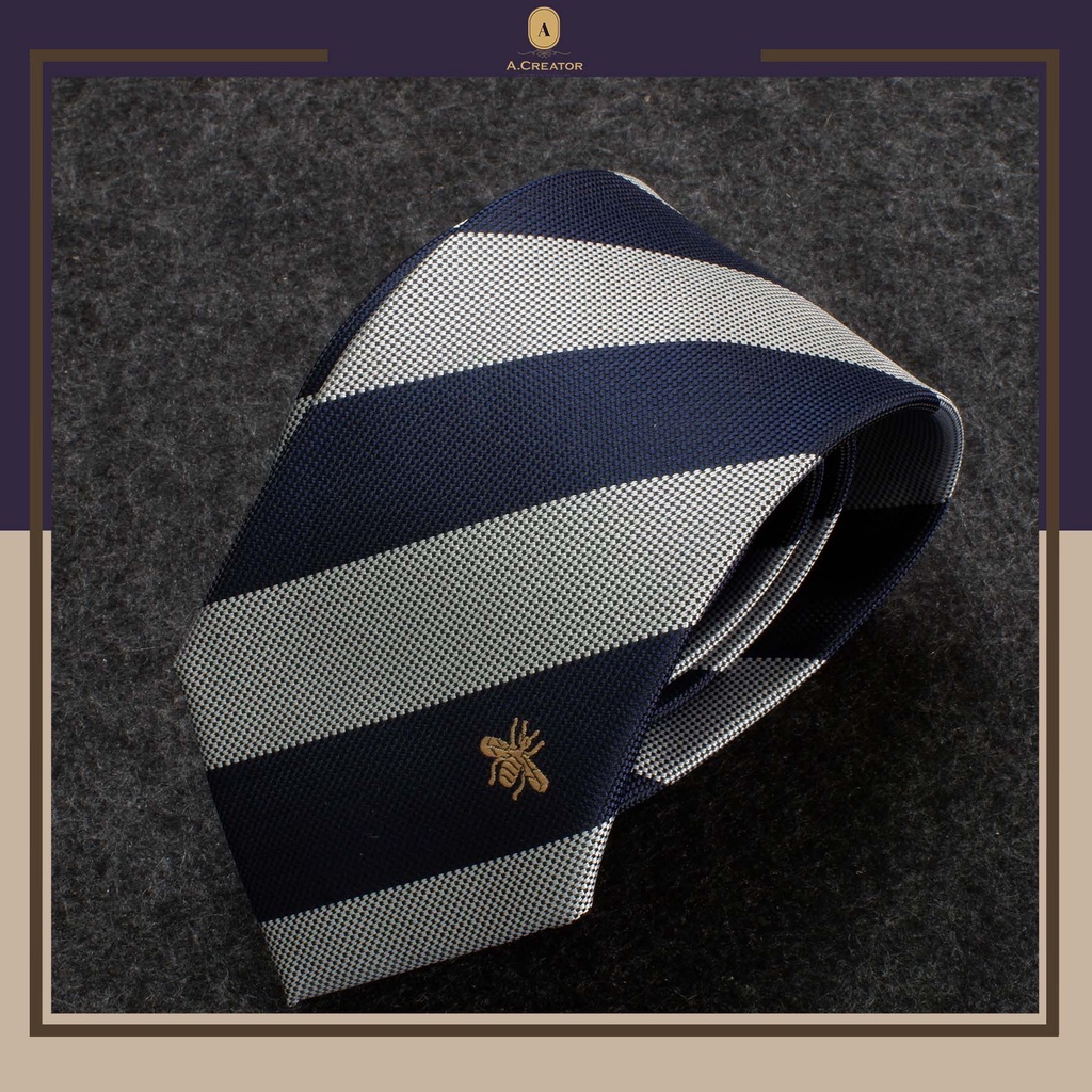 Cà Vạt Cao Cấp, Quà Tặng Nam, Đi Kèm Hộp Đựng, Dành Cho Dân Văn Phòng Chất Liệu Polysilk - Phiên Bản 7cm