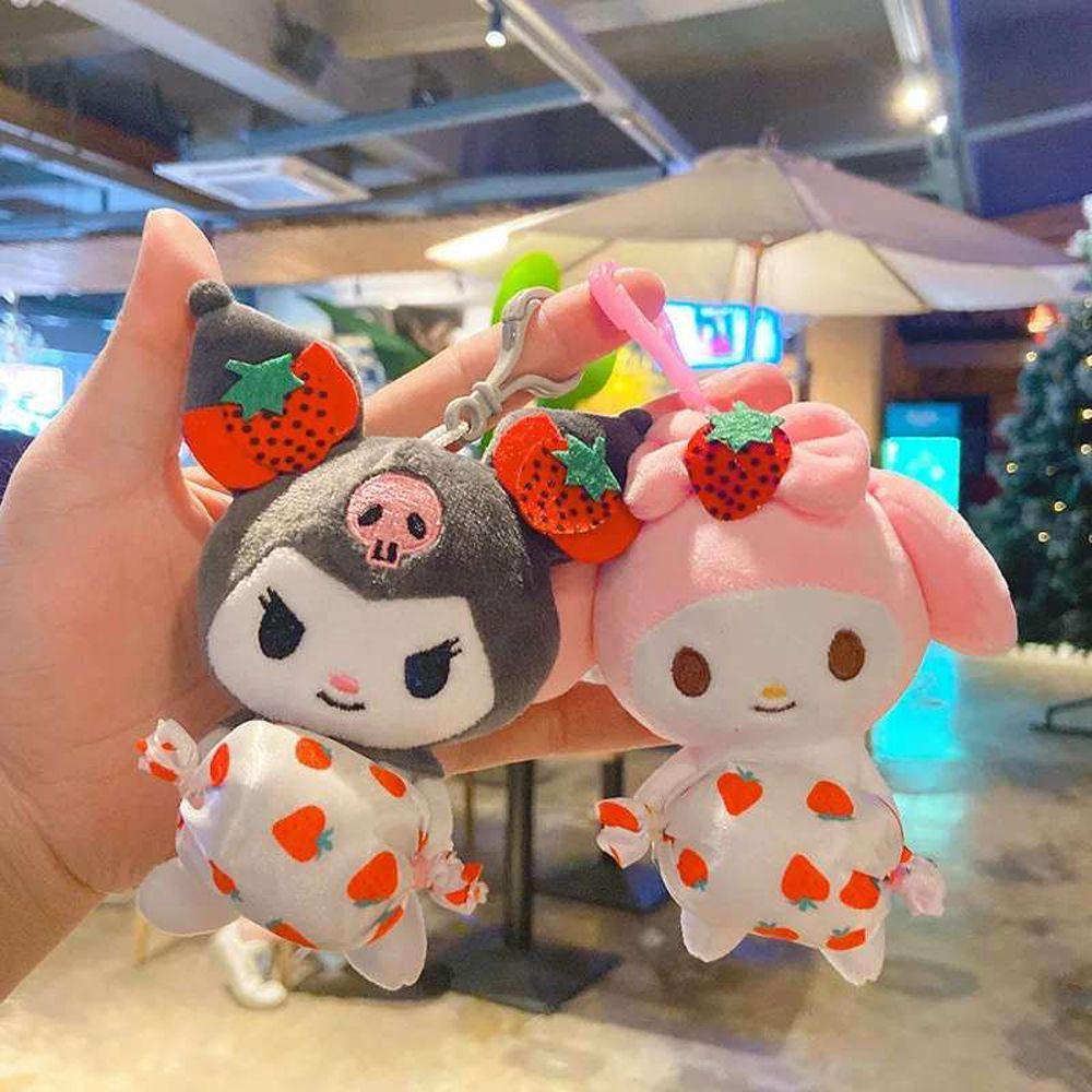 NICKOLAS Móc Chìa Khóa Hình Búp Bê Kuromi Hoạt Hình Phong Cách Hàn Quốc