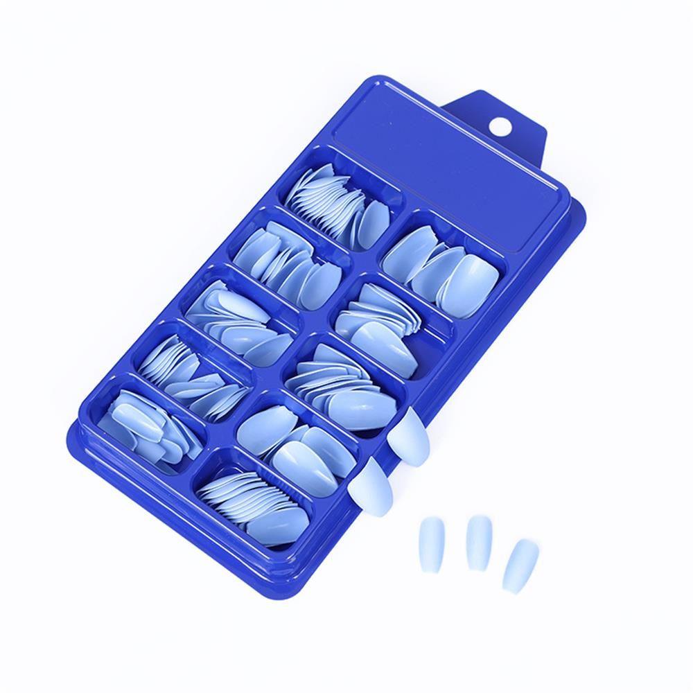 Hộp 120 Móng Tay Giả Mờ Có Thể Tháo Rời Ốp