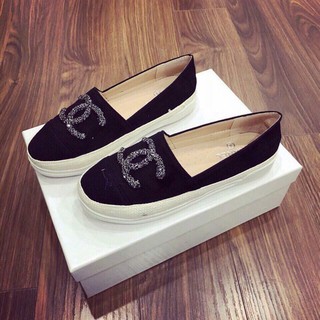 Giày dép nữ slipon chanel đế cói d0017e