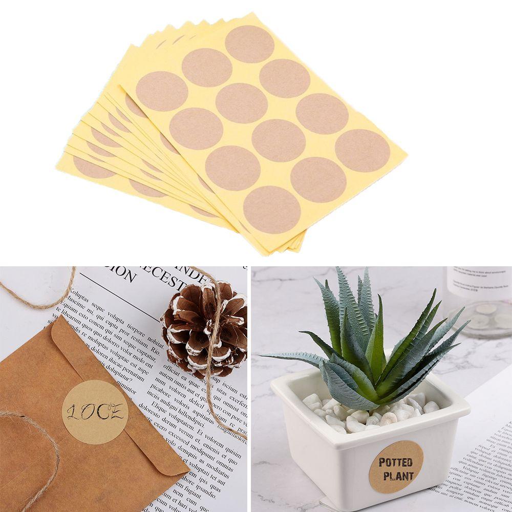 Set 120 Nhãn Dán Trang Trí Bánh Kẹo Bằng Giấy Kraft