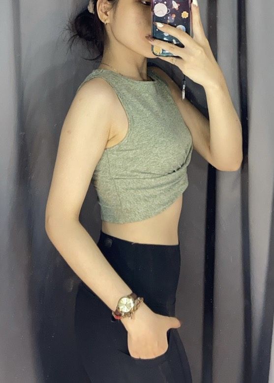 Croptop Z0bha chéo bụng