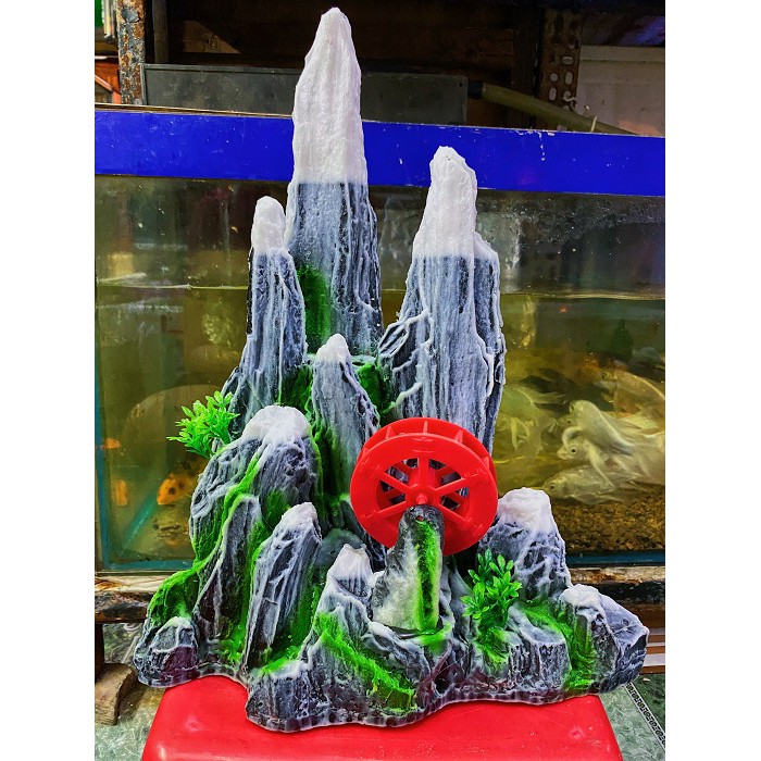 TIỂU CẢNH TRANG TRÍ HỒ CÁ NON BỘ 31x15x37cm