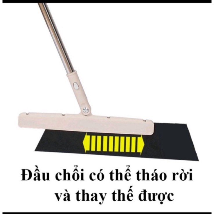 Chổi Gạt (Đẩy) Nước, Lau Kính Xoay 180 Độ Cán Inox