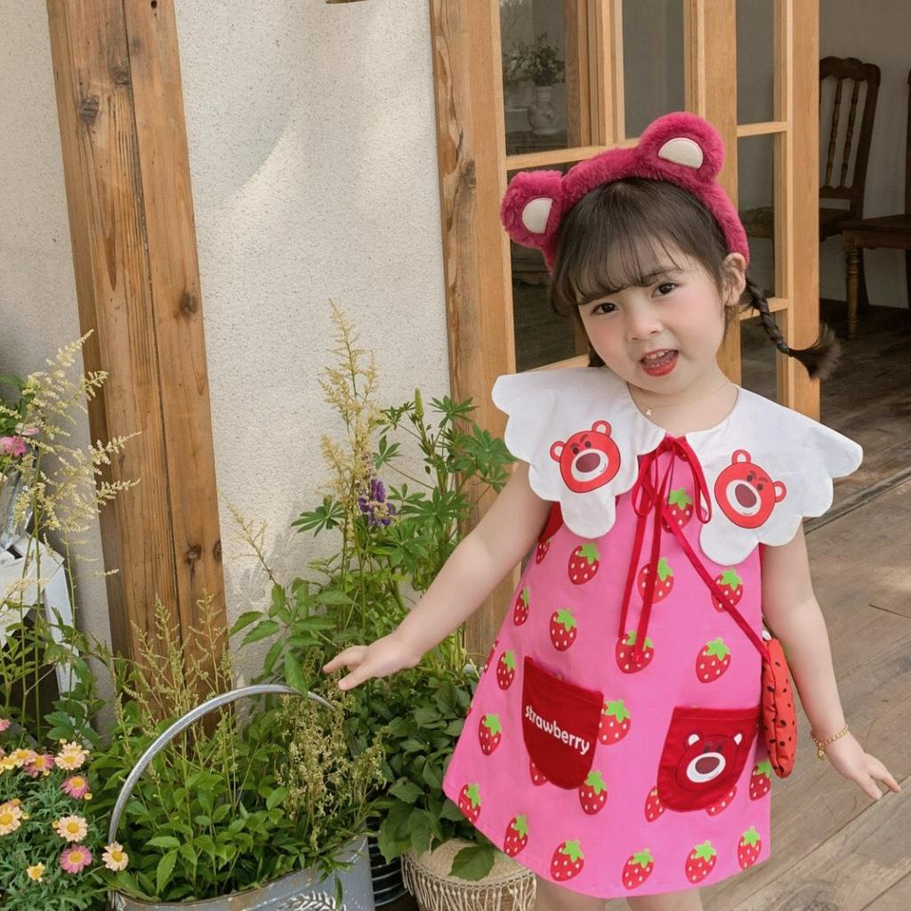 VÁY HỒNG GẤU DÂU A1091 - MALWEE OFFICIALSTORE