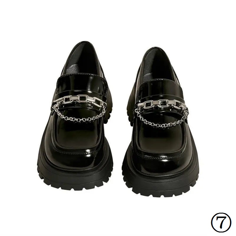 Giày Cao Gót Mũi Tròn Bằng Da Phong Cách Retro Nhật Bản Thời Trang Xuân Thu 2022 Dành Cho Nữ