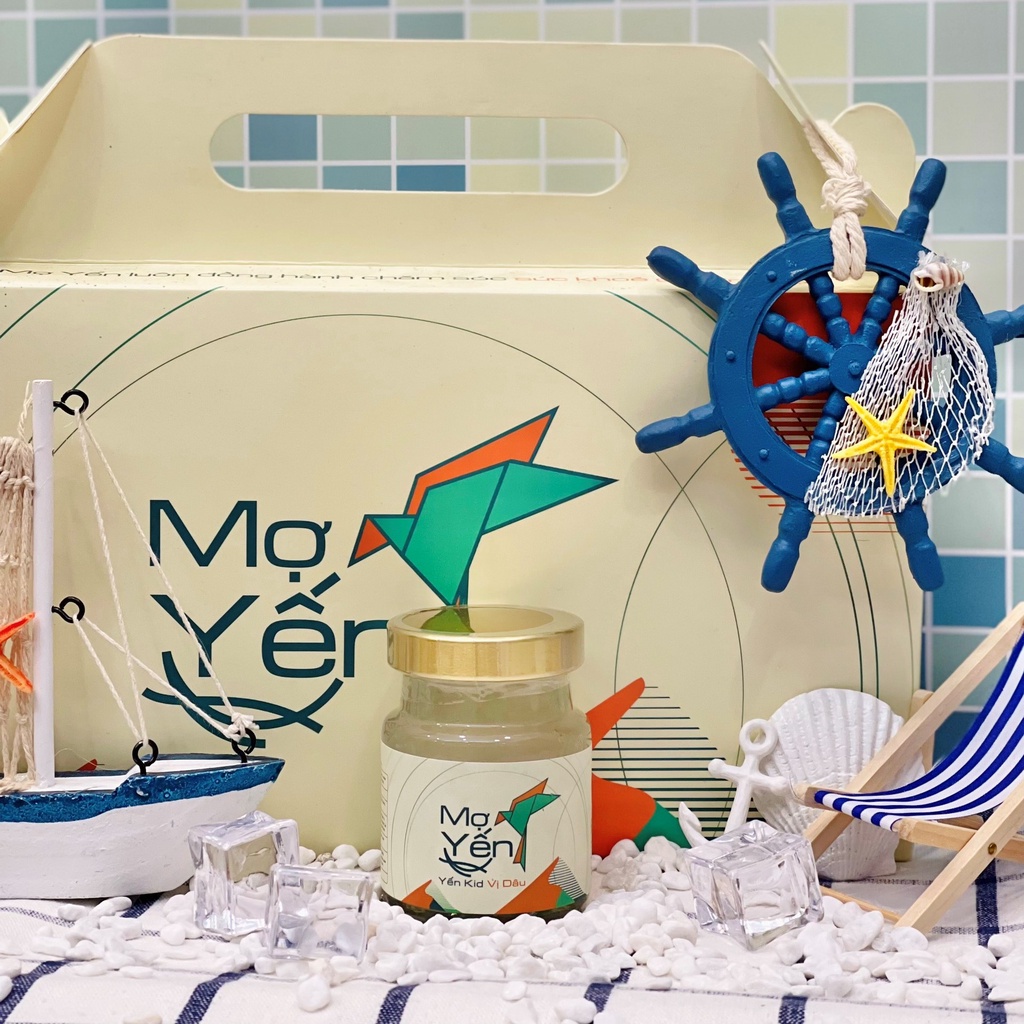 Yến Sào - Mợ Yến - Vị Dâu KID - combo 10 hũ yến chưng nguyên chất