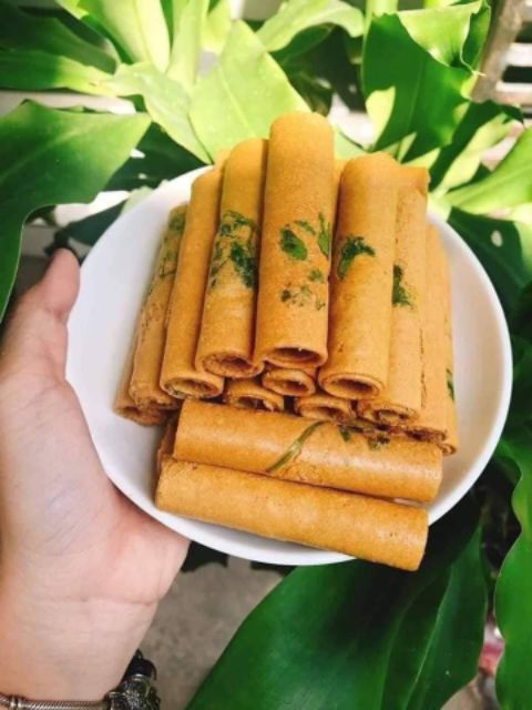 35k 250gr Bánh Ống Ngò nhân bơ đậu phộng