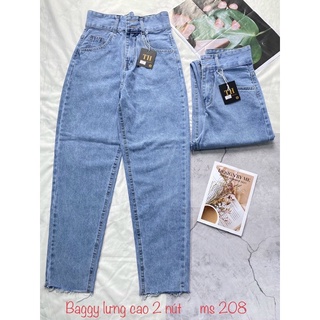 Baggy jeans lưng cao 2 nút ( nhiều mẫu)
