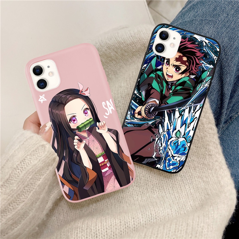 Ốp Điện Thoại Hình Demon Slayer Cho IPhone 13 13Pro 13Promax 11 11Pro 11ProMax 7 8 SE 2020 7Plus 8Plus X XS XR XSmax 12 12Pro 12Promax