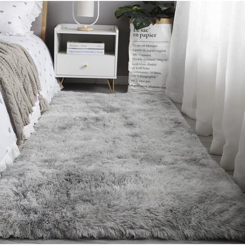Thảm Lông Trải Sàn - Trải Chân Giường 1m6 x 1m Siêu Mềm Mịn Trang Trí Phòng Khách , Phòng Ngủ , Chụp Mẫu Sản Phẩm