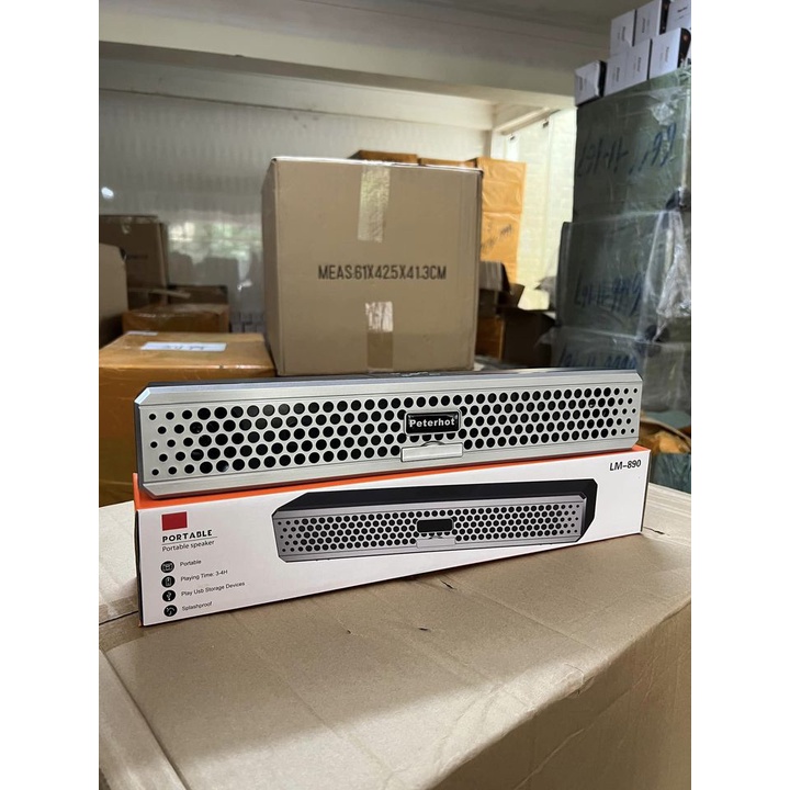 Loa bluetooth lm890 20w dáng dài, để bàn làm việc, bàn máy tính, tivi cực đẹp