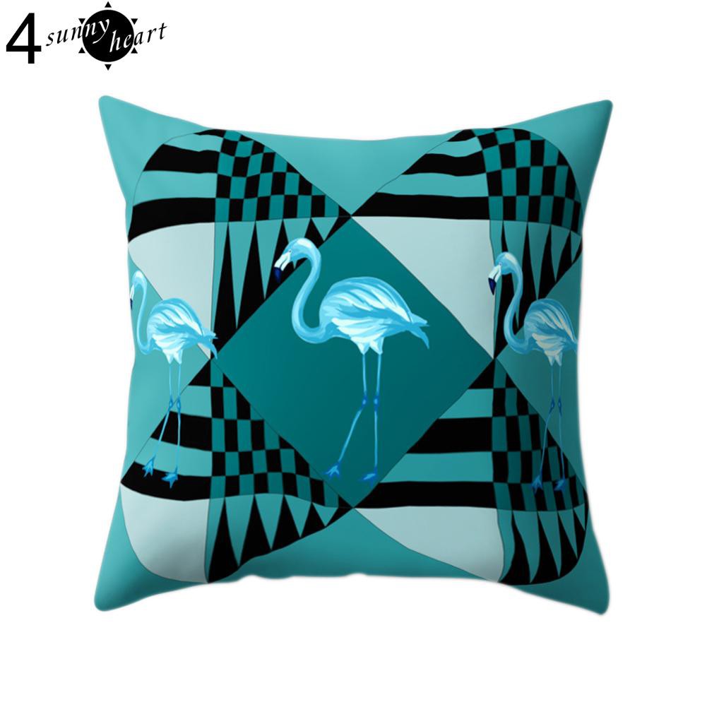 Vỏ gối hình hồng hạc thời trang