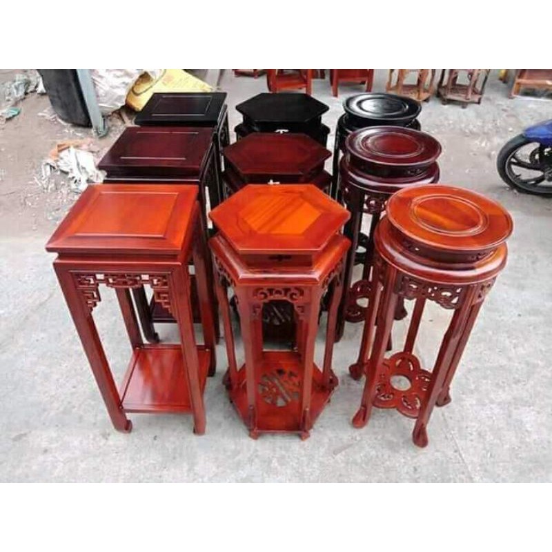 Đôn gỗ đẹp( đế để cây, tượng)