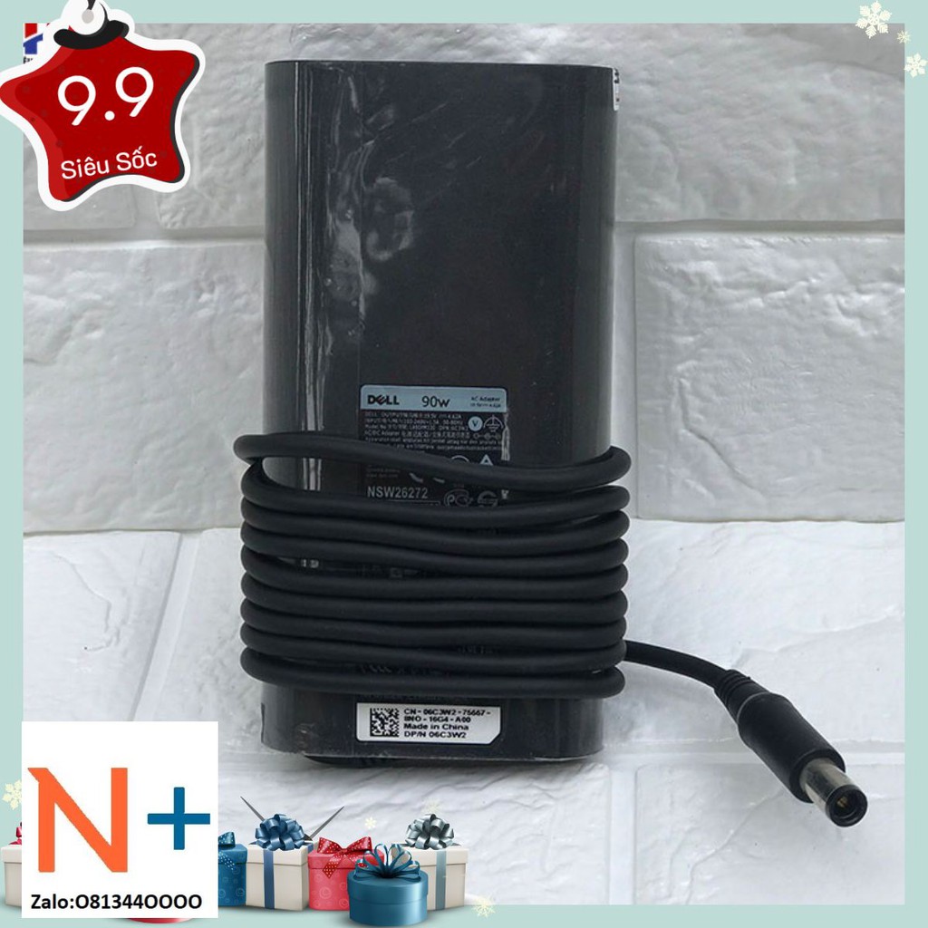 Sạc DELL Latitude E6420 90W OVAN | chính hãng| chân kim to thông dụng