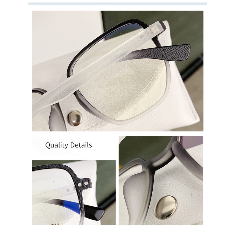 Mắt Kính Gọng Vuông Chống Bức Xạ TR90