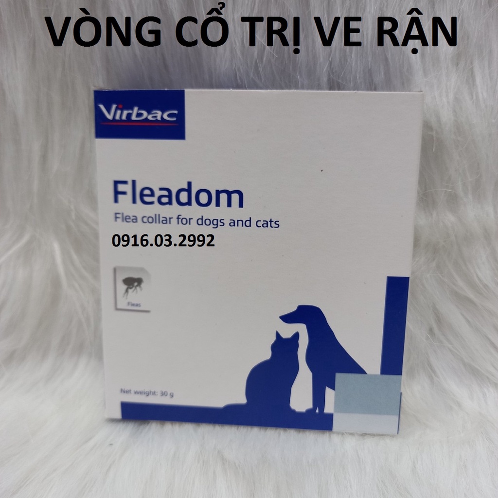 Vòng tránh ve rận cho chó mèo Fleadom Vibar