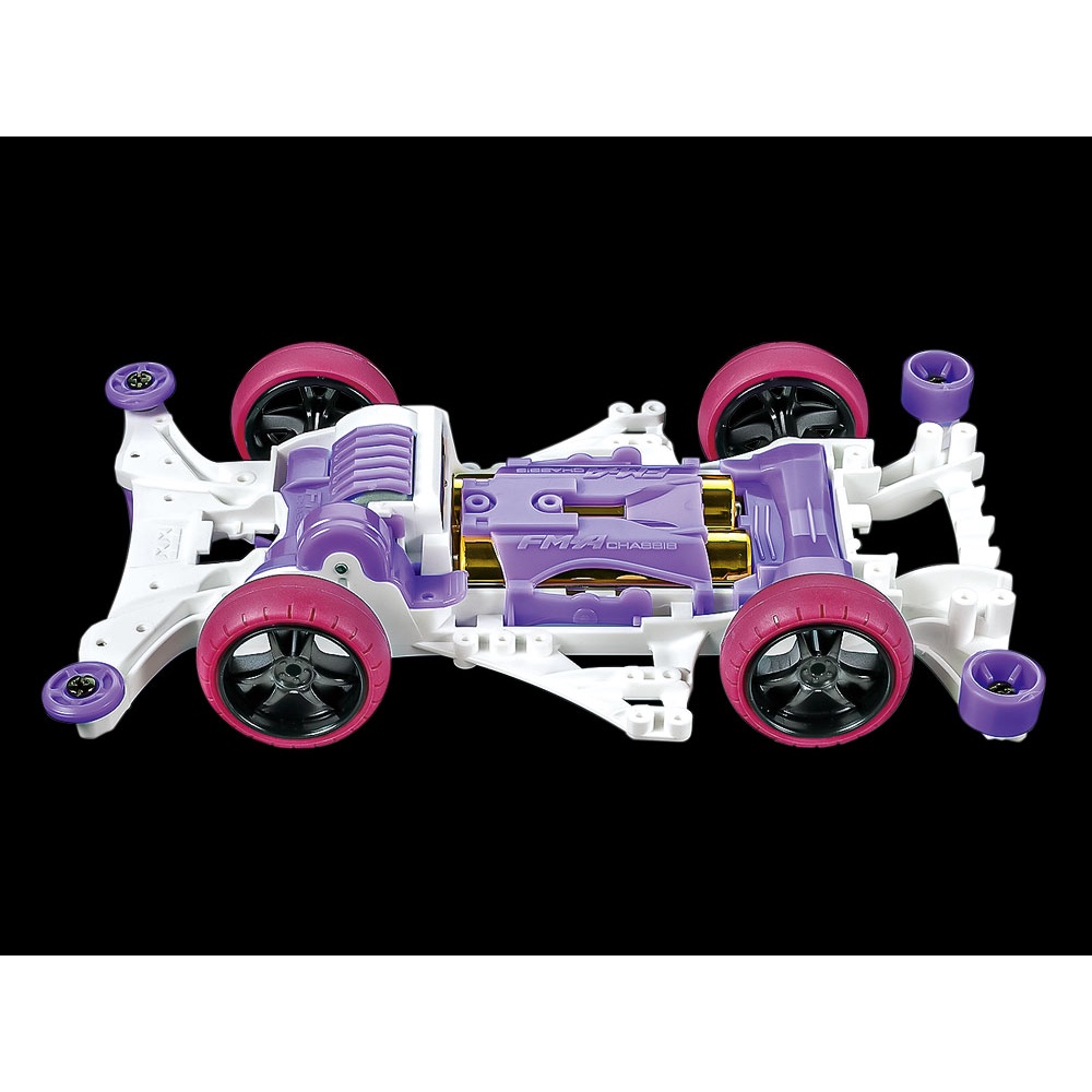 95564 Mô hình xe đua lắp ráp chạy bằng pin Mini 4WD GEO GLIDER BLACK SPECIAL