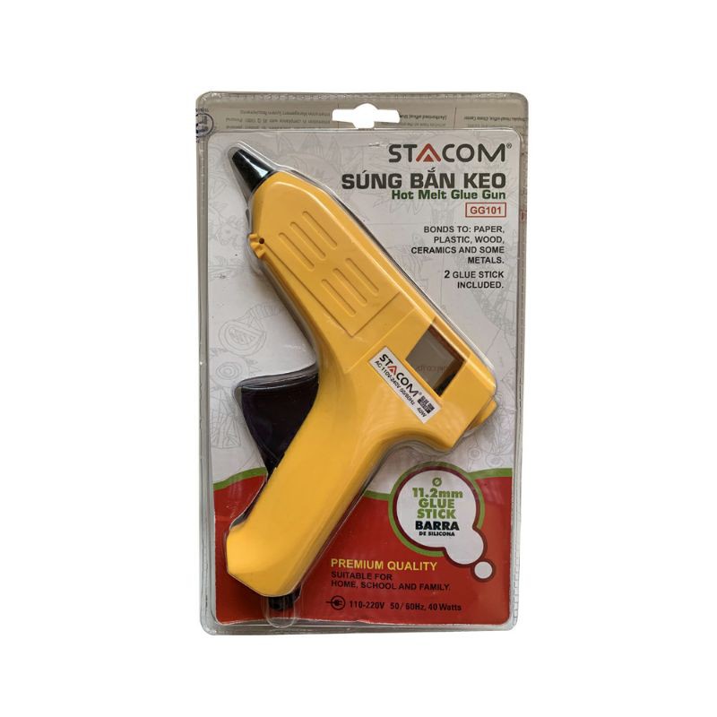 Súng bắn keo nến silicon loại to/ nhỏ tiết kiệm điện công suất 40/ 10w Stacom GG101, GG102