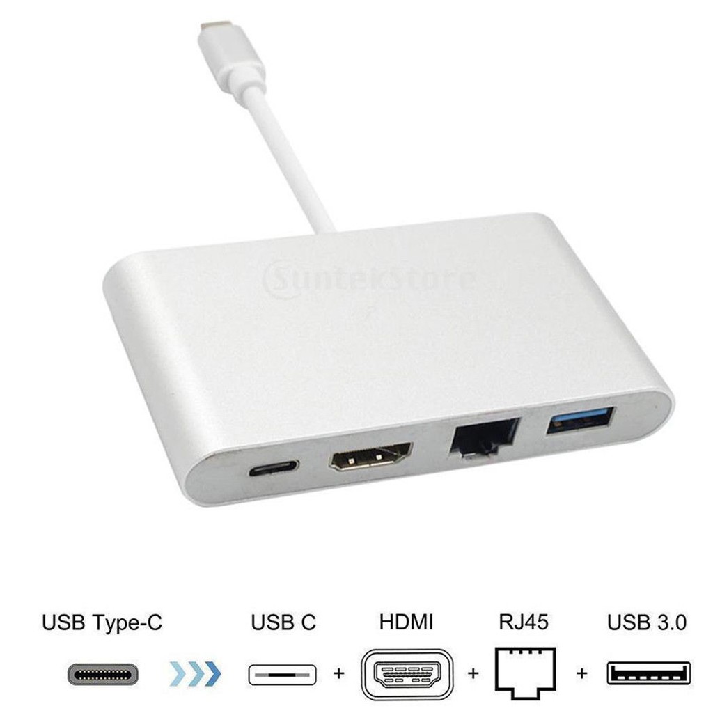 Cáp Chuyển Đổi USB Type C Sang HDMI, Hub USB Và Cổng Lan