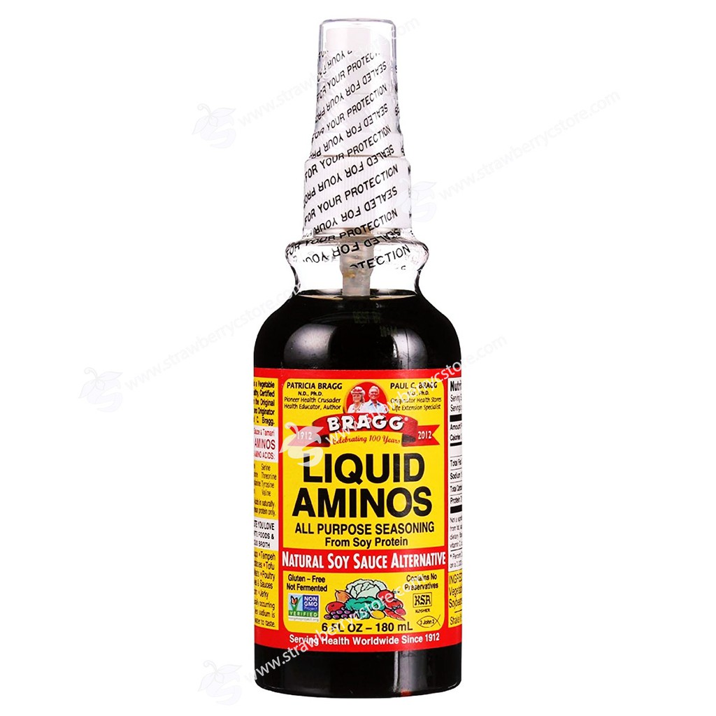 Gia Vị Đa Năng Liquid Aminos All Purpose Seasoning, Thay Nước Tương, Bragg, Chai Xịt 180 mL (6 Fl. Oz.)