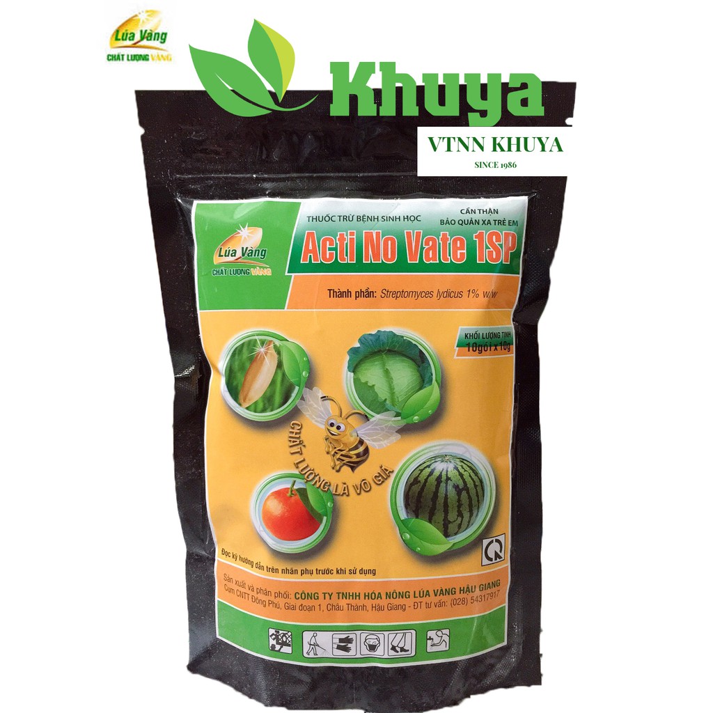 Thuốc trừ bệnh sinh học Acti No Vate 1SP Lúa Vàng 10gr