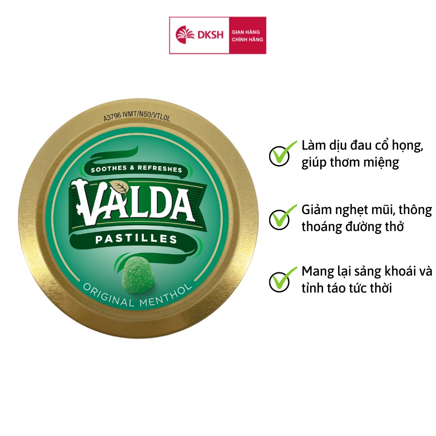 Valda Kẹo dẻo Vị Bạc hà Truyền thống – Hộp thiếc 50g